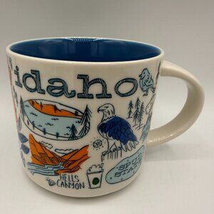 Starbucks Been There Series Idaho Mug 14oz Blue Interior Coffee Cup